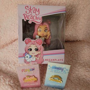 Megan plays collectable figure & pins